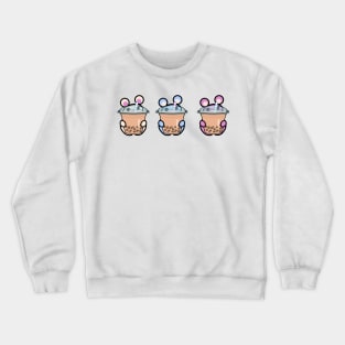 Three Chibis (Bubble Tea) Crewneck Sweatshirt